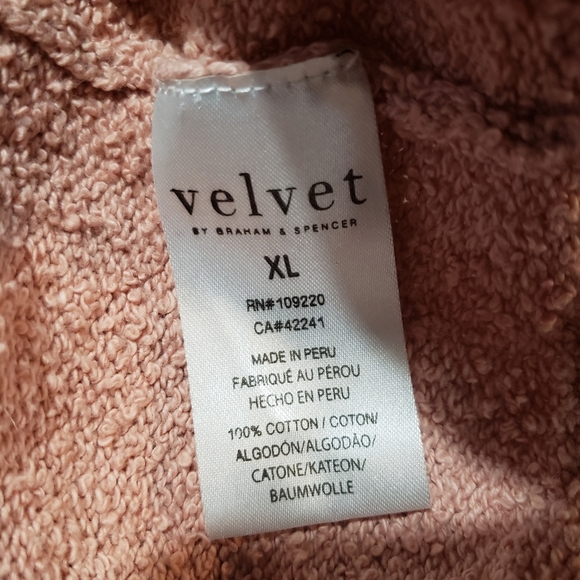 Velvet Graham + Spencer Womens XL Nabi Knit Crop Boxy Sweater Long Sleeve Pink - Picture 6 of 9